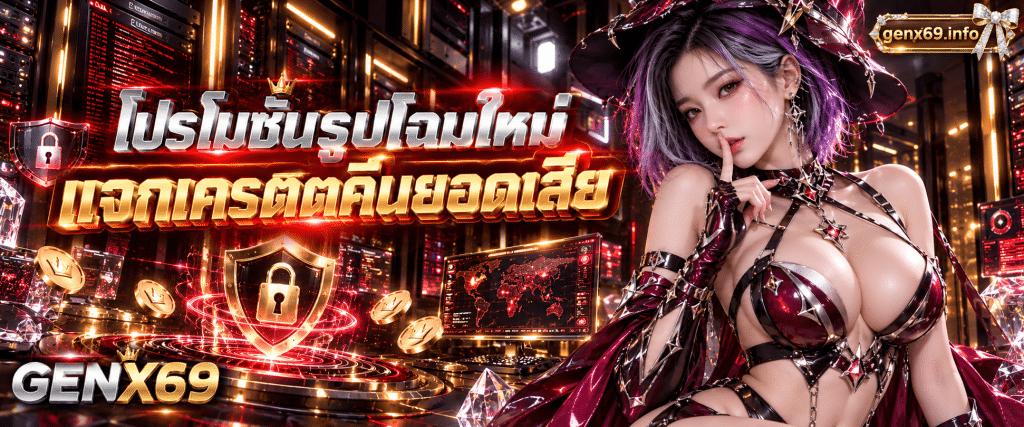 หน้ารวมสิทธิพิเศษและกิจกรรม GENX69 อัปเดตโปรโมชั่นสล็อตลิขสิทธิ์แท้รูปโฉมใหม่ประจำเดือน