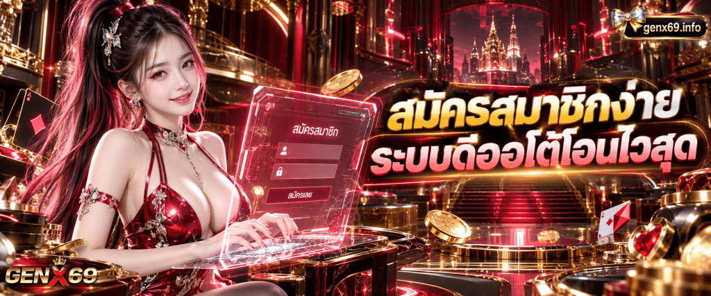 ภาพขั้นตอนระบบสมัครสมาชิกใหม่ GENX69 แนะนำวิธีเปิดบัญชีใช้งานที่ง่ายและปลอดภัย